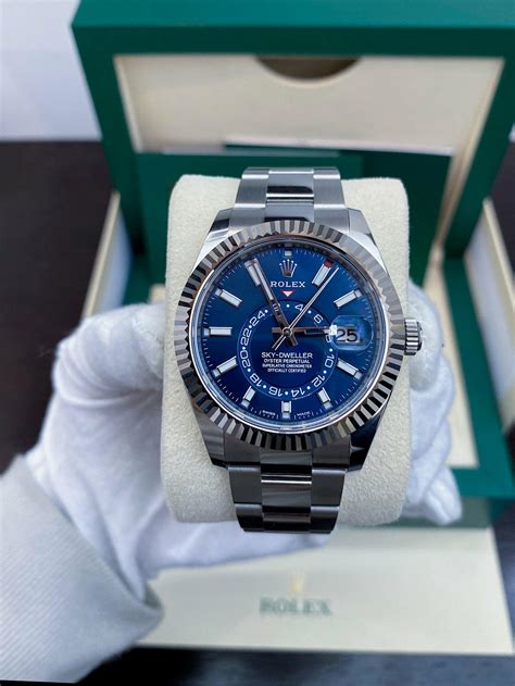 rolex sky dweller blue 2023.